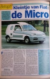Toen in het nieuws: de Fiat Micro!