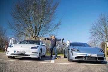 Snelladen Tesla Porsche Duitsland