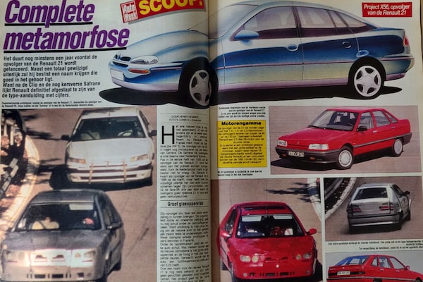 Renault Laguna illustraties 1992