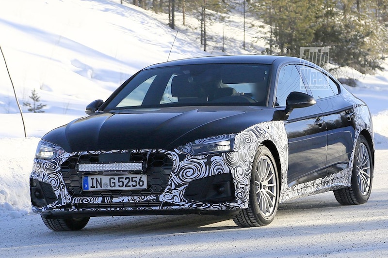 Audi A5 Sportback facelift spyshots