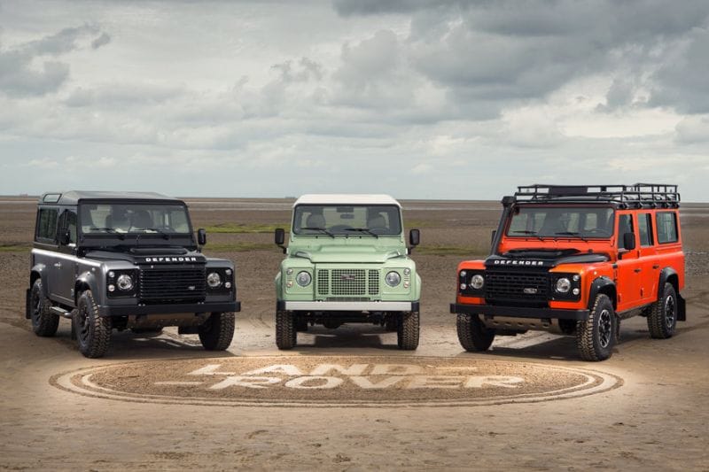 Land Rover eert Defender met drie speciale edities