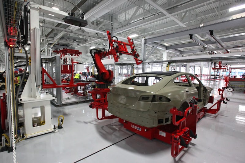 Tesla assemblage fabriek