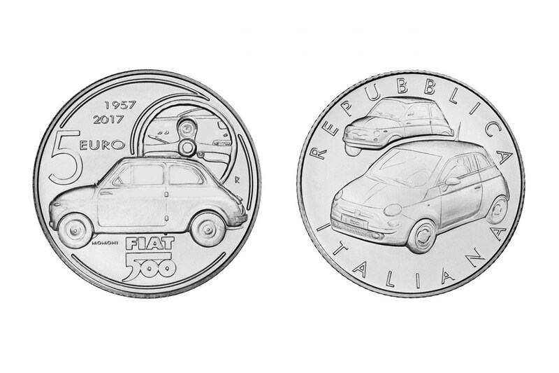Fiat 500's verjaardagsmunt